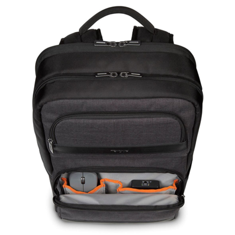 Targus CitySmart Advanced , Fits up to size 12.5-15.6 , Laptop Backpack , Black/Grey , Shoulder strap