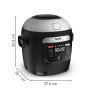 TEFAL Air Fryer and Multicooker , MY741CF0 Actifry , Power 1334 W , Capacity 6 L , Black/Silver