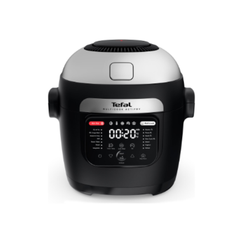 TEFAL Air Fryer and Multicooker , MY741CF0 Actifry , Power 1334 W , Capacity 6 L , Black/Silver