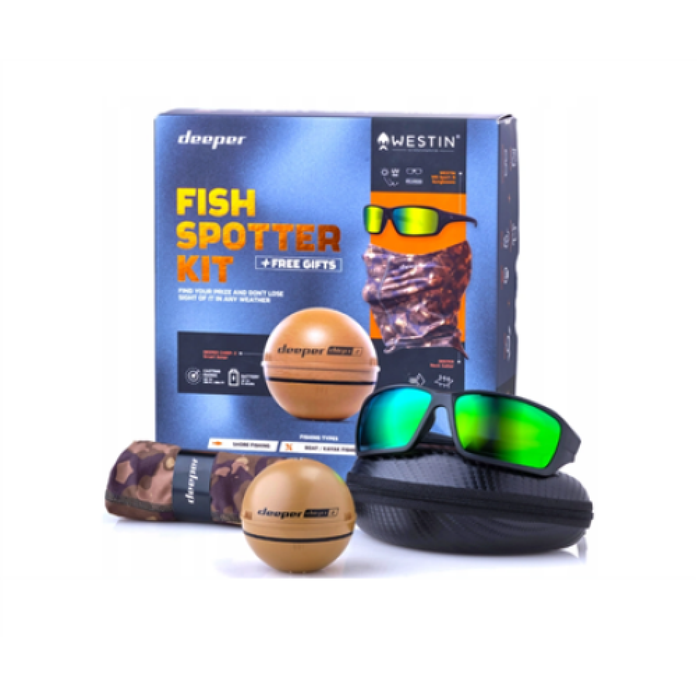 Deeper , Deeper Fish Spotter Kit with Smart Sonar CHIRP+2 , Sonar , Beige/Black/Camouflage