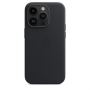 Apple 14 Pro Leather Case with MagSafe Midnight