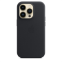 Apple 14 Pro Leather Case with MagSafe Midnight