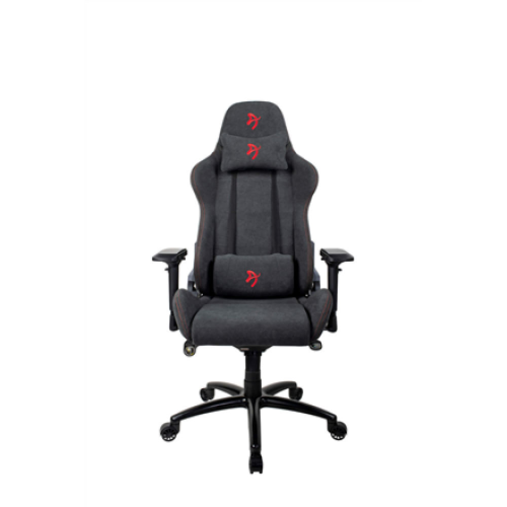 Arozzi Gaming Chair, Verona Signature Soft Fabric, Black/Red Logo