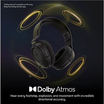Corsair Gaming Headset , HS35 v3 , Bluetooth , Over-Ear , Microphone , Carbon