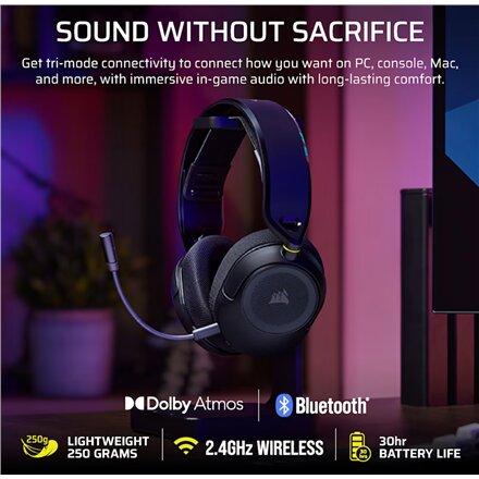 Corsair Gaming Headset , HS35 v3 , Bluetooth , Over-Ear , Microphone , Carbon