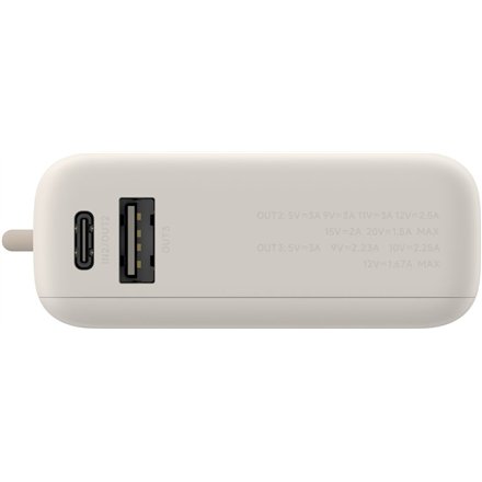 Xiaomi 33W Power Bank (Integrated Cable) , 10000 mAh , USB-C , Tan