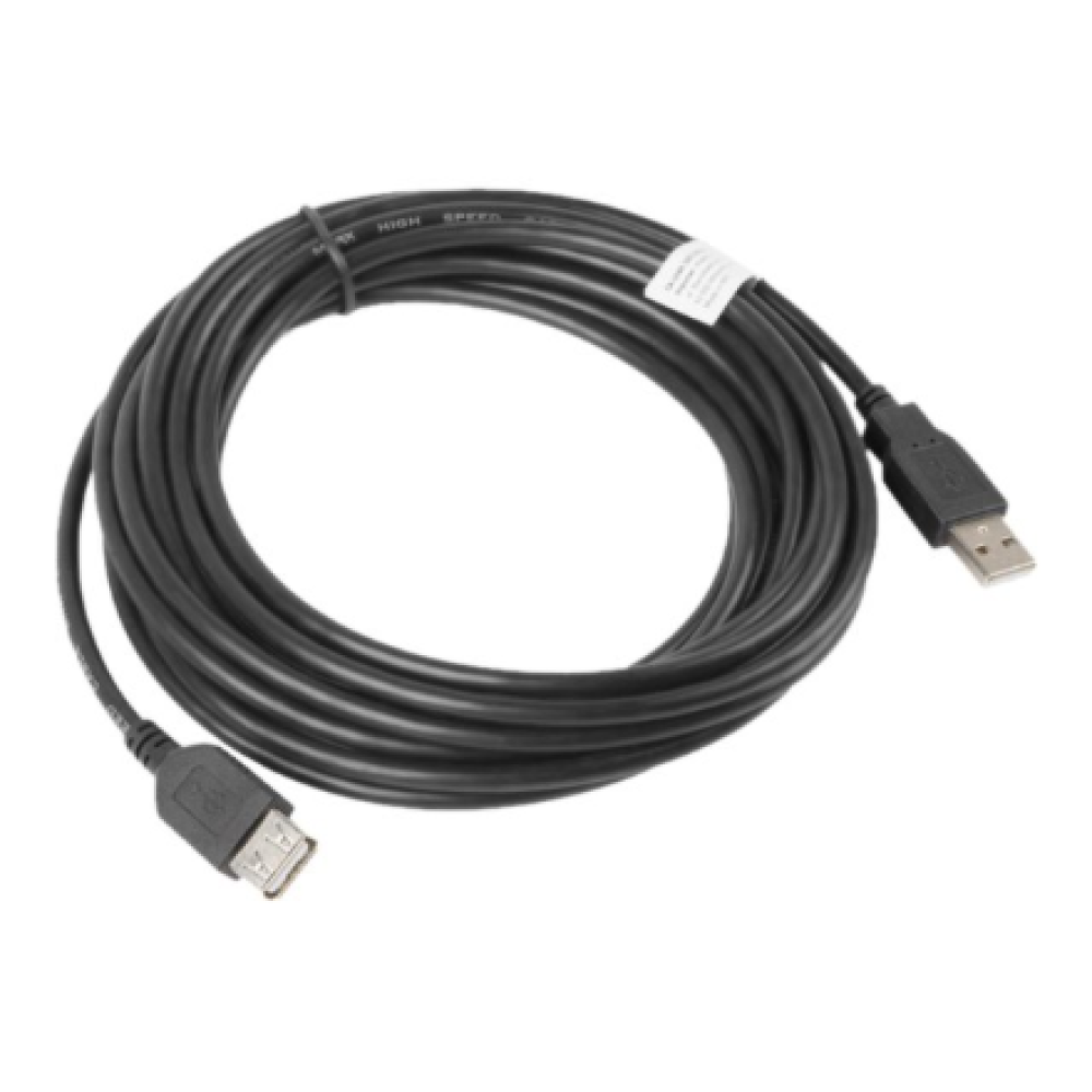 Lanberg Lanberg USB-A 2.0 Cable, 5 m , CA-USBE-10CC-0050-BK , USB Type-A to USB Type-A