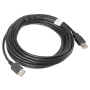 Lanberg Lanberg USB-A 2.0 Cable, 5 m , CA-USBE-10CC-0050-BK , USB Type-A to USB Type-A
