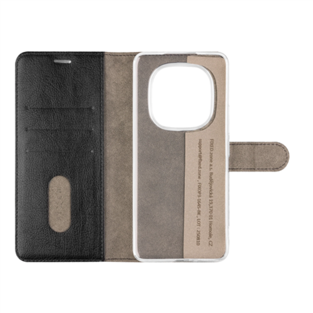 Fixed Opus , Book Case , Xiaomi , Redmi Note 15 Pro 4G , Synthetic leather , Black