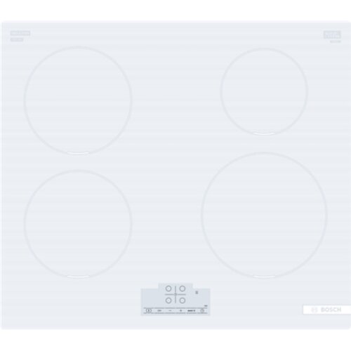 Bosch , Hob , PUE612BB1J , Induction , Number of burners/cooking zones 4 , Touch , Timer , White