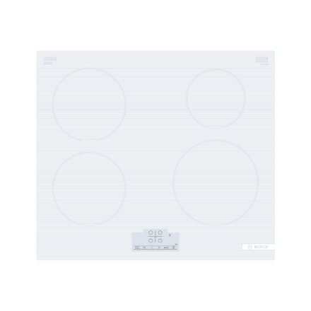 Bosch , Hob , PUE612BB1J , Induction , Number of burners/cooking zones 4 , Touch , Timer , White