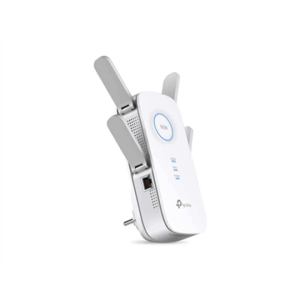 TP-LINK , AC2600 Wi-Fi Range Extender , RE650 , 802.11ac , 2.4GHz/5GHz , 800+1733 Mbit/s , 10/100/1000 Mbit/s , Ethernet LAN (RJ-45) ports 1 , MU-MiMO Yes , no PoE , Antenna type 4xExternal , No