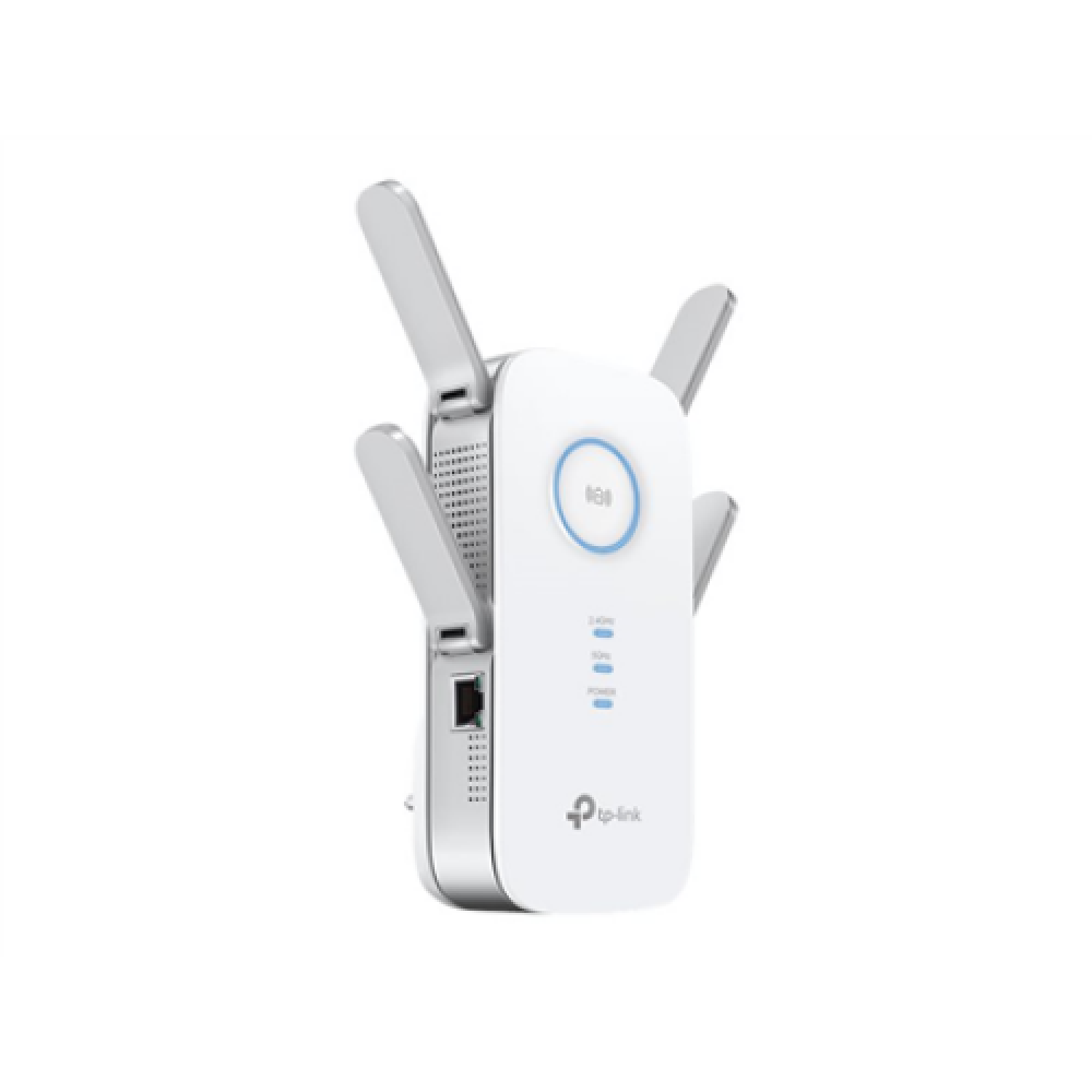 TP-LINK , AC2600 Wi-Fi Range Extender , RE650 , 802.11ac , 2.4GHz/5GHz , 800+1733 Mbit/s , 10/100/1000 Mbit/s , Ethernet LAN (RJ-45) ports 1 , MU-MiMO Yes , no PoE , Antenna type 4xExternal , No