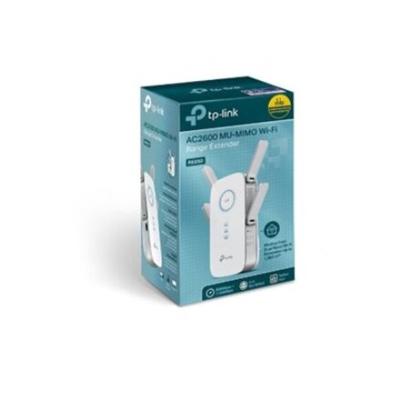 TP-LINK , AC2600 Wi-Fi Range Extender , RE650 , 802.11ac , 2.4GHz/5GHz , 800+1733 Mbit/s , 10/100/1000 Mbit/s , Ethernet LAN (RJ-45) ports 1 , MU-MiMO Yes , no PoE , Antenna type 4xExternal
