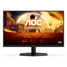 AOC 27G42E , 27 , IPS , FHD , 16:9 , 180 Hz , 1 ms , 1920 x 1080 pixels , 300 cd/m² , HDMI ports quantity 1 , Black