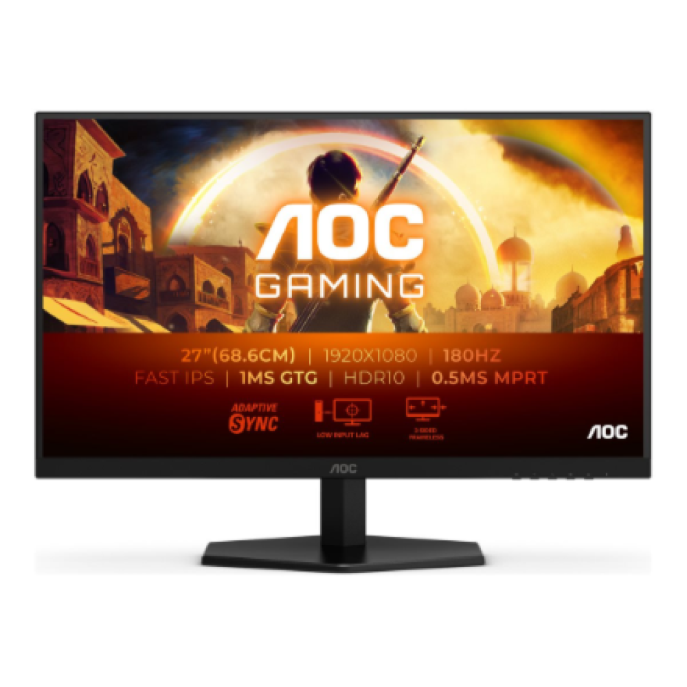 AOC 27G42E , 27 , IPS , FHD , 16:9 , 180 Hz , 1 ms , 1920 x 1080 pixels , 300 cd/m² , HDMI ports quantity 1 , Black
