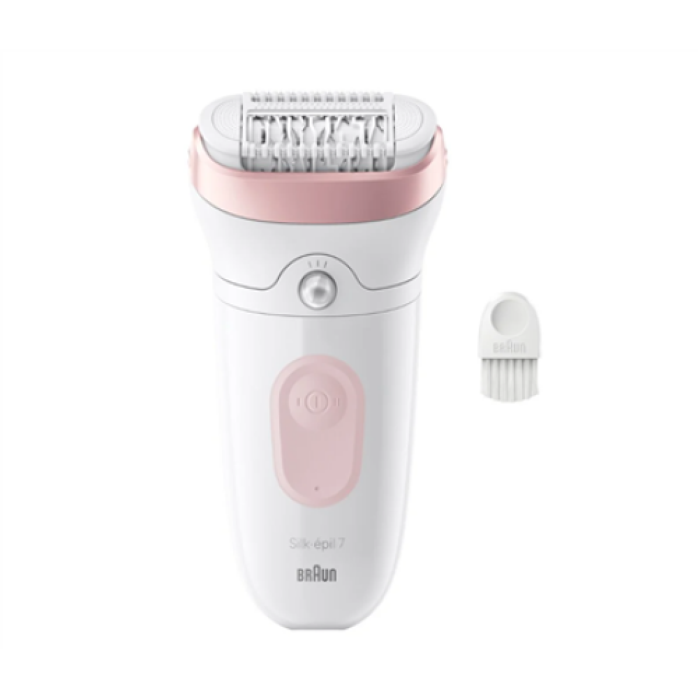 Braun Epilator , 7-000 Silk-épil 7 , Operating time (max) 40 min , Number of power levels 1 , Wet & Dry , White/Pink