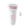 Braun Epilator , 7-000 Silk-épil 7 , Operating time (max) 40 min , Number of power levels 1 , Wet & Dry , White/Pink