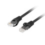 Lanberg , Patchcord Cat.6 UTP LSZH CU , PCU6-10CU-0200-BK , 2 m