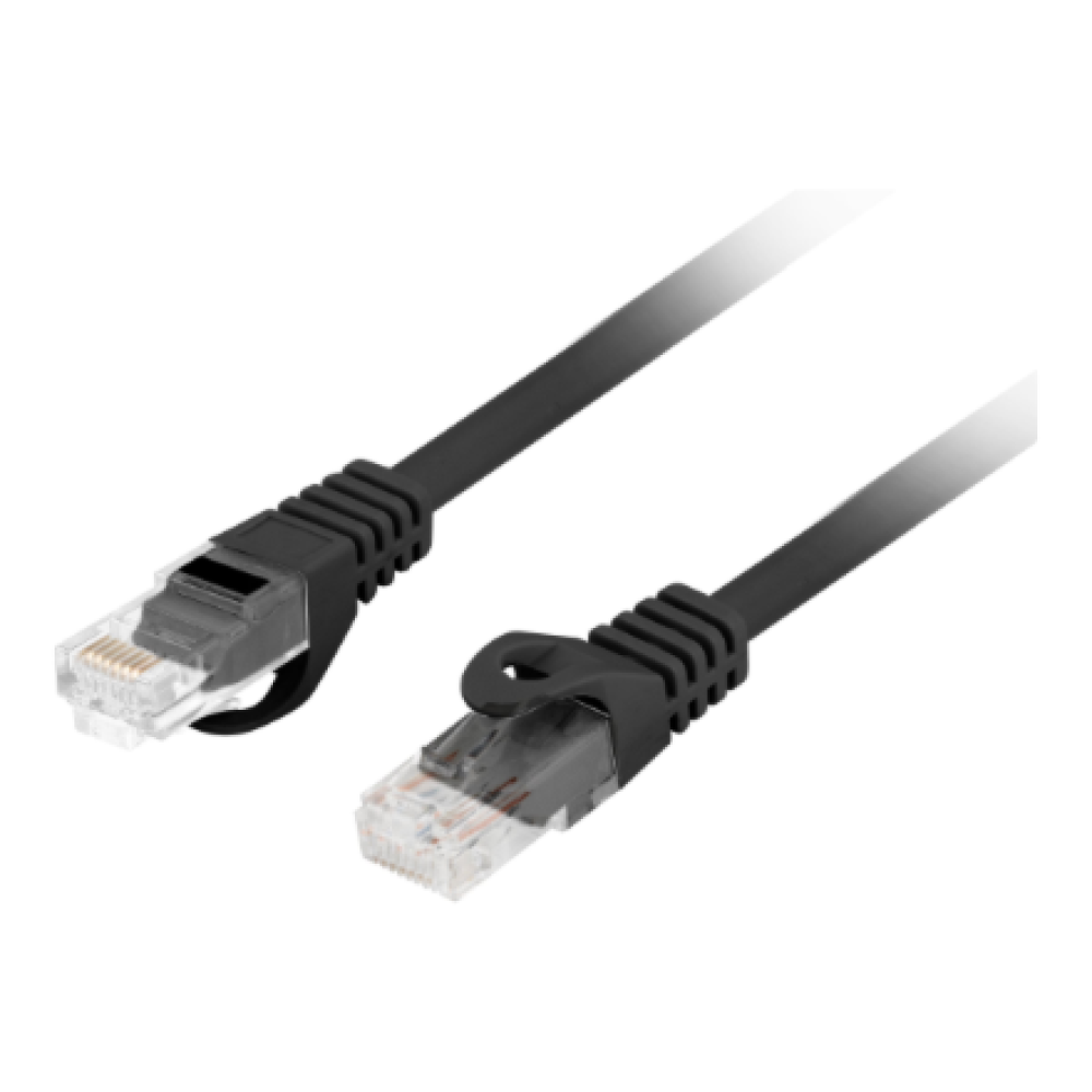 Lanberg Patchcord Cat.6 UTP LSZH CU , PCU6-10CU-0200-BK , 2 m