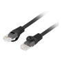 Lanberg Patchcord Cat.6 UTP LSZH CU , PCU6-10CU-0200-BK , 2 m