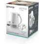 Gorenje , Kettle , K17WE , Electric , 2200 W , 1.7 L , Plastic + metal , 360° rotational base , White