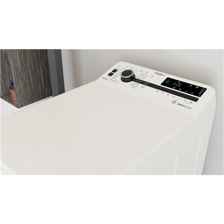 Whirlpool , Washing Machine , TDLRB 65242BS EU/N , Energy efficiency class C , Top loading , Washing capacity 6.5 kg , 1200 RPM , Depth 60 cm , Width 40 cm , LED , White