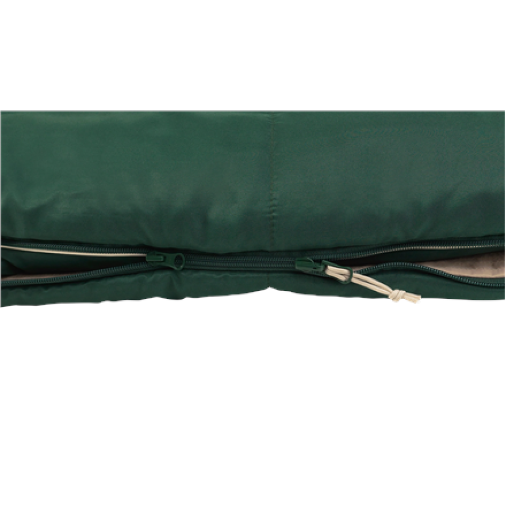 Outwell Contour Prime Green , Sleeping Bag , 220 x 85 cm , -13 to 16 °C , Right Zipper