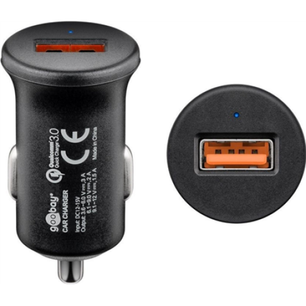Goobay , Quick Charge QC3.0 USB car fast charger , USB 2.0 Female (Type A)