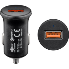Goobay , Quick Charge QC3.0 USB car fast charger , Cigarette lighter Male , USB 2.0 Female (Type A)