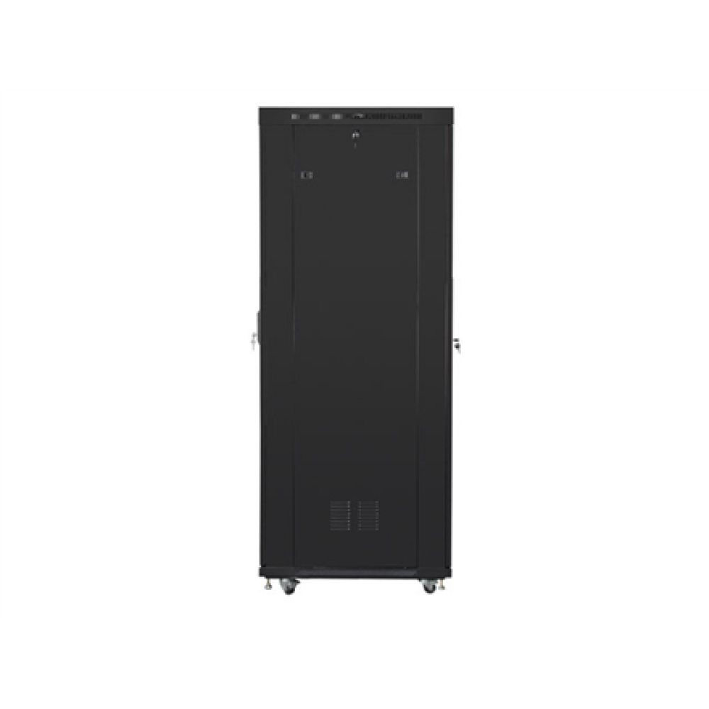 Lanberg , Rack cabinet 19 free-standing 42U/800x1000 (flat pack) with glass door, LCD , FF01-8042-12BL , Black