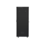 Lanberg , Rack cabinet 19 free-standing 42U/800x1000 (flat pack) with glass door, LCD , FF01-8042-12BL , Black