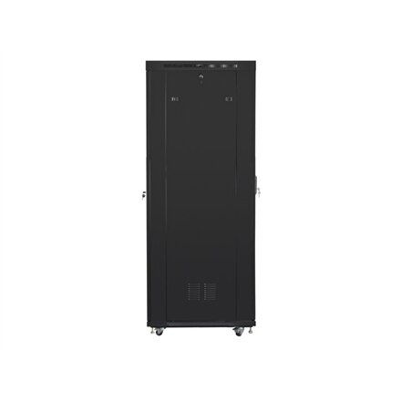 Lanberg , Rack cabinet 19 free-standing 42U/800x1000 (flat pack) with glass door, LCD , FF01-8042-12BL , Black