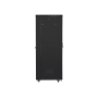 Lanberg , Rack cabinet 19 free-standing 42U/800x1000 (flat pack) with glass door, LCD , FF01-8042-12BL , Black