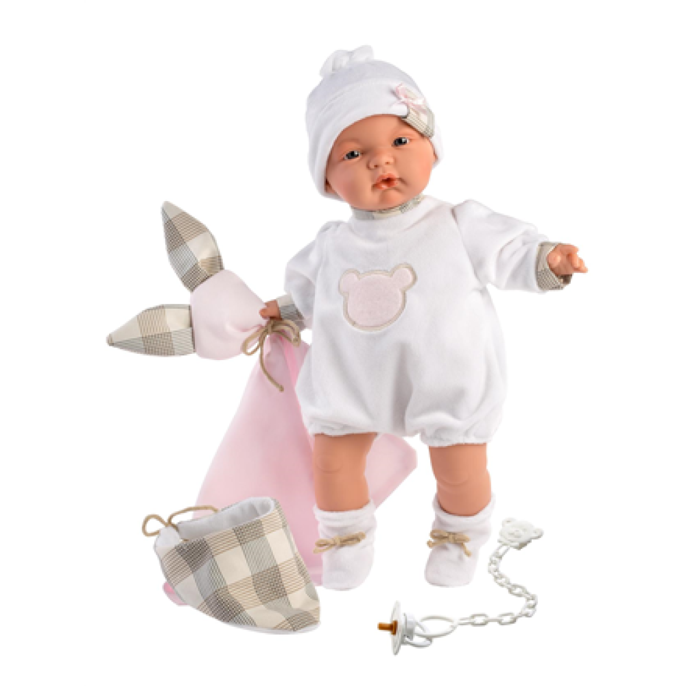 Doll Llorens 38944, 38 cm , Plastic/Textile