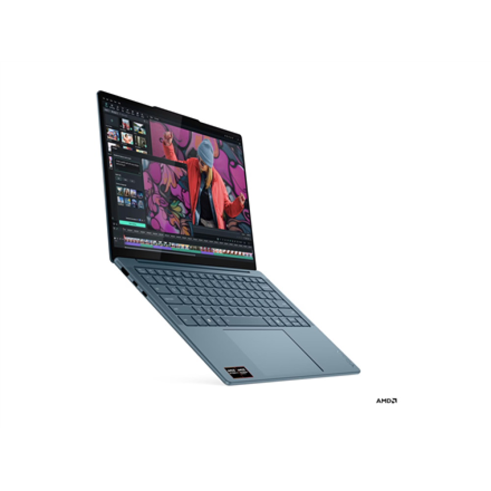Lenovo- Yoga Slim 7 14AKP10 AMD , Tidal Teal , 14 , OLED , WUXGA , 1920 x 1200 pixels , Glossy , AMD Ryzen AI 5 , 330 , 16 GB , Soldered LPDDR5X , Solid-state drive capacity 512 GB , AMD Radeon 820M Graphics , Windows 11 Home , 802.11be , Bluetooth versio