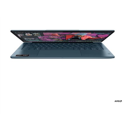 Lenovo- Yoga Slim 7 14AKP10 AMD , Tidal Teal , 14 , OLED , WUXGA , 1920 x 1200 pixels , Glossy , AMD Ryzen AI 5 , 330 , 16 GB , Soldered LPDDR5X , Solid-state drive capacity 512 GB , AMD Radeon 820M Graphics , Windows 11 Home , 802.11be , Bluetooth versio