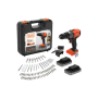 BLACK & DECKER 18V Impact Drill (with 2 x 18V 2.0Ah batteries with charge status indicator, 1A charger and 80 accessories) , BCD383D2XKA-QW , 2.0 Ah