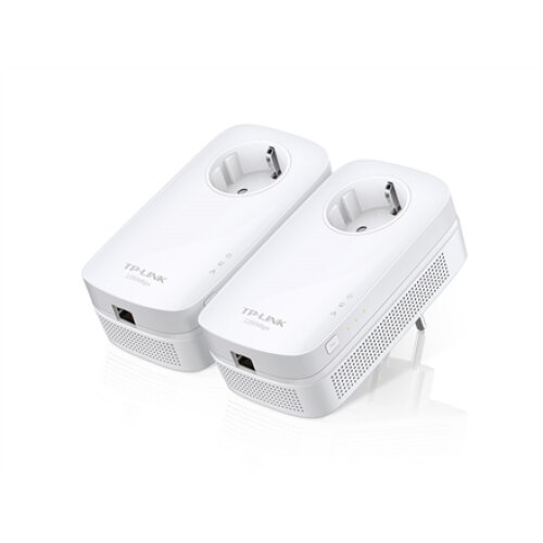 TP-LINK , AV1300 Gigabit Passthrough Powerline Starter Kit , TL-PA8010P KIT , 1300 Mbit/s , Ethernet LAN (RJ-45) ports 1 , No Wi-Fi , Extra socket