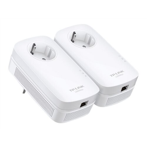 TP-LINK , AV1300 Gigabit Passthrough Powerline Starter Kit , TL-PA8010P KIT , 1300 Mbit/s , Ethernet LAN (RJ-45) ports 1 , No Wi-Fi , Extra socket
