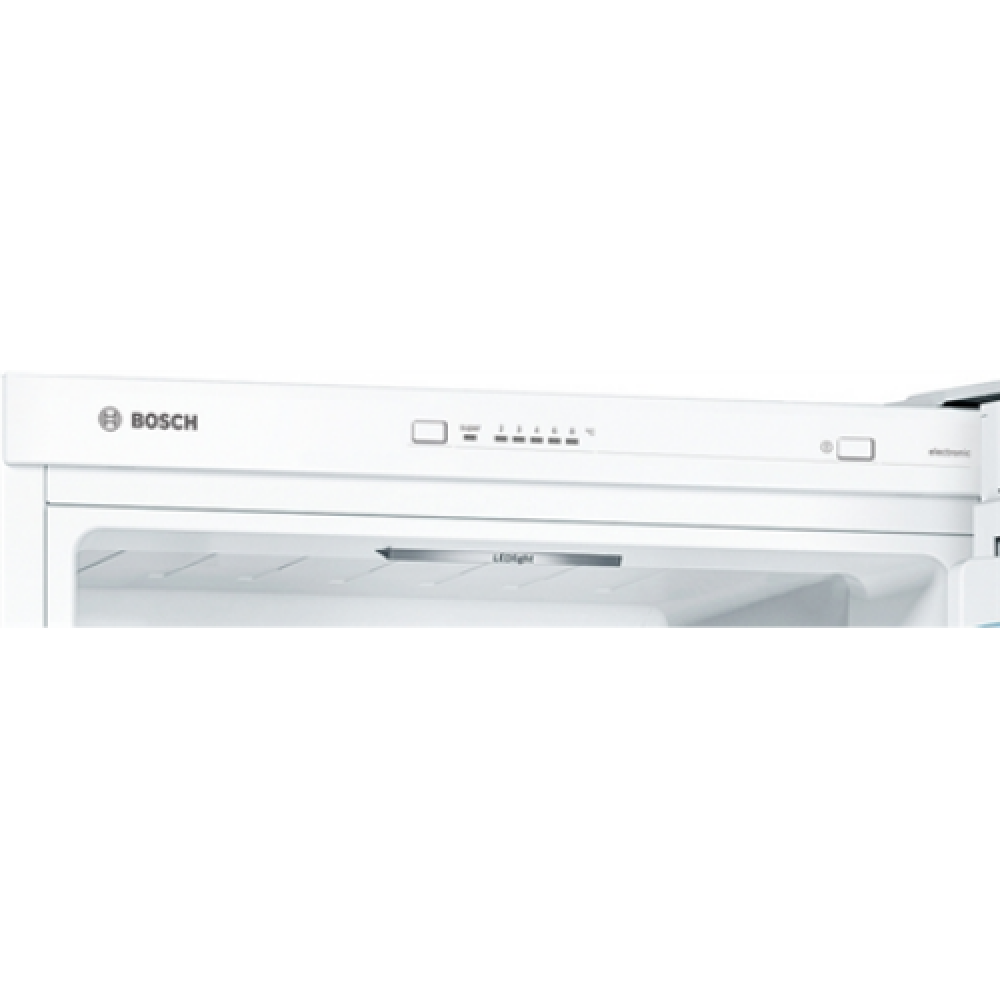 Bosch Refrigerator KGV36VWEA Series 4 Energy efficiency class E, Free standing, Combi, Height 186 cm, Fridge net capacity 214 L, Freezer net capacity 94 L, 39 dB, White