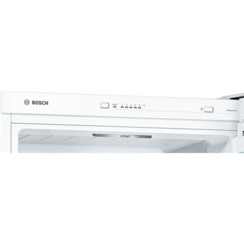 Bosch Refrigerator KGV36VWEA Series 4 Energy efficiency class E, Free standing, Combi, Height 186 cm, Fridge net capacity 214 L, Freezer net capacity 94 L, 39 dB, White