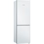 Bosch Refrigerator KGV36VWEA Series 4 Energy efficiency class E, Free standing, Combi, Height 186 cm, Fridge net capacity 214 L, Freezer net capacity 94 L, 39 dB, White