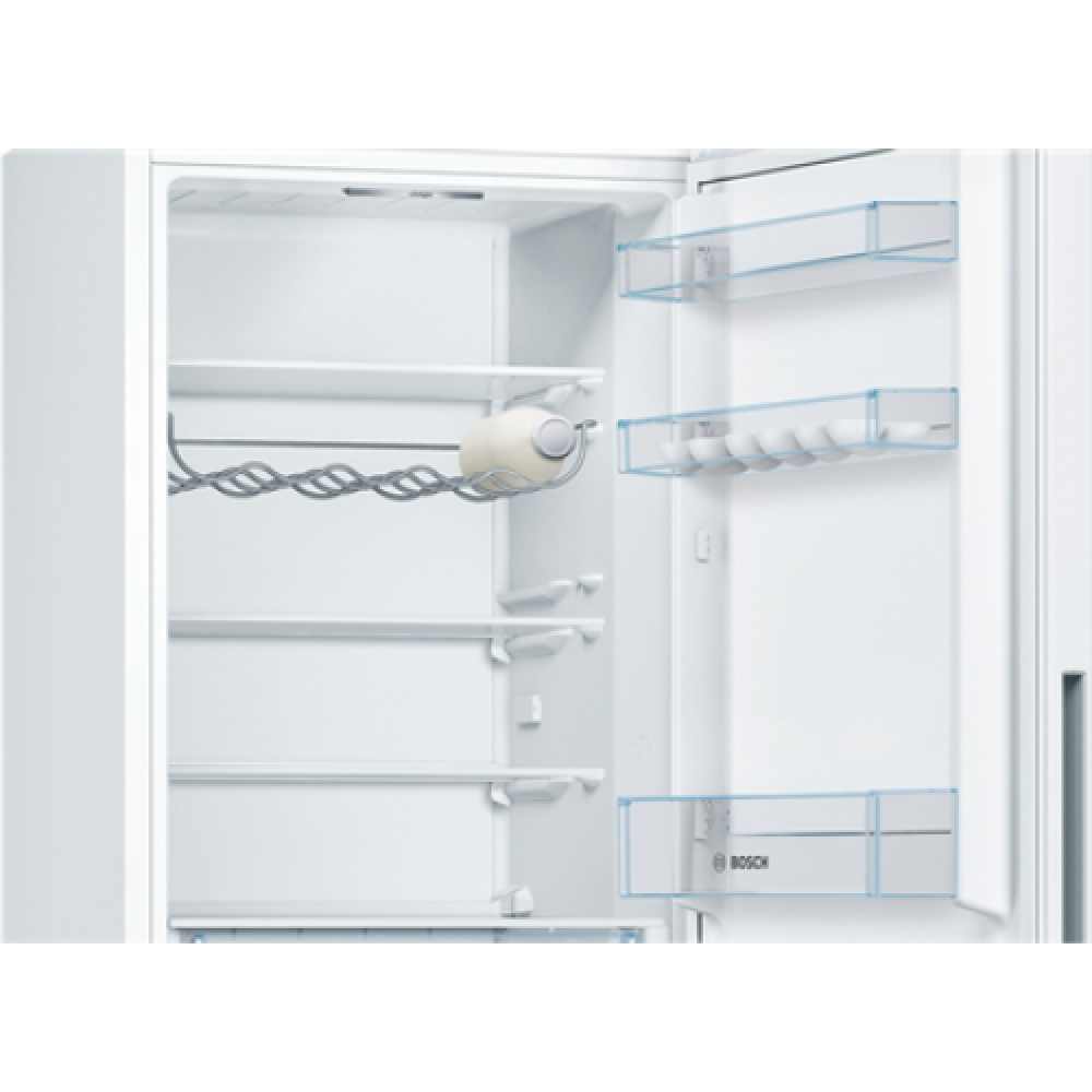 Bosch Refrigerator KGV36VWEA Series 4 Energy efficiency class E, Free standing, Combi, Height 186 cm, Fridge net capacity 214 L, Freezer net capacity 94 L, 39 dB, White