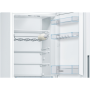 Bosch Refrigerator KGV36VWEA Series 4 Energy efficiency class E, Free standing, Combi, Height 186 cm, Fridge net capacity 214 L, Freezer net capacity 94 L, 39 dB, White
