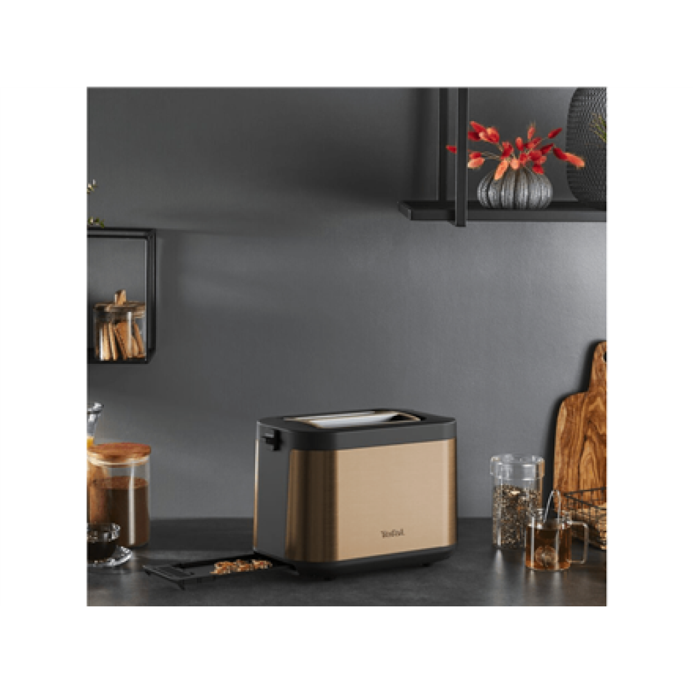 TEFAL Toaster , TT430G10 Coppertinto , Number of slots 2 , Housing material Stainless steel , Gold