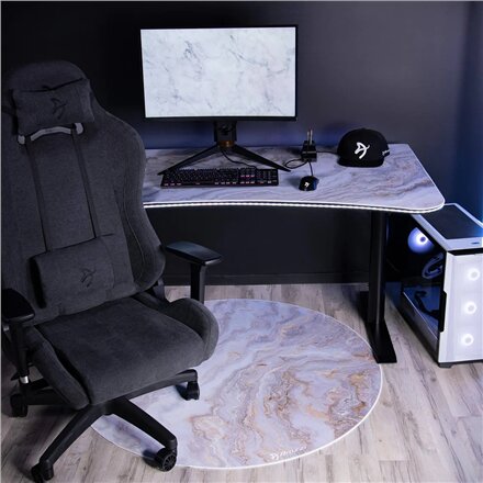 Arozzi Zona Round Floor Pad , White Marble