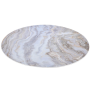 Arozzi Zona Round Floor Pad , White Marble