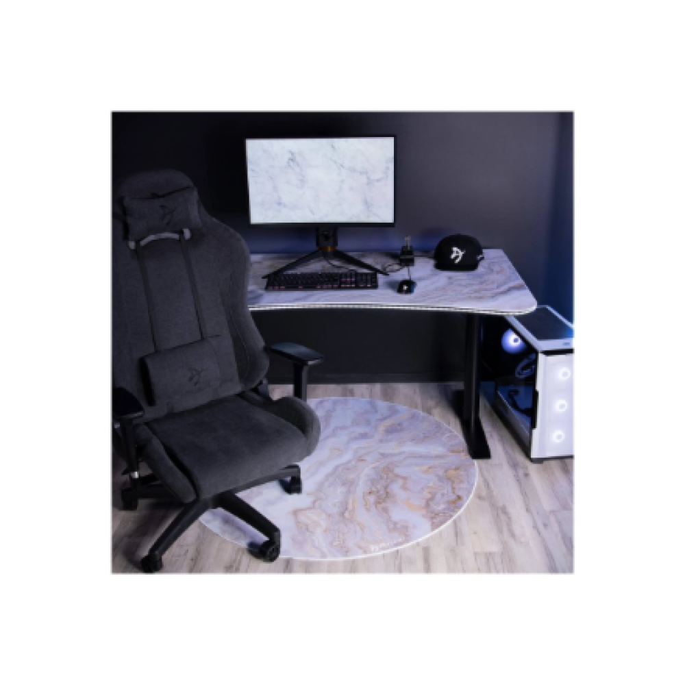 Arozzi Zona Round Floor Pad , White Marble