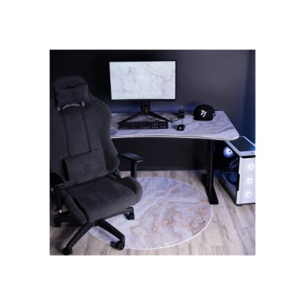 Arozzi Zona Round Floor Pad , White Marble
